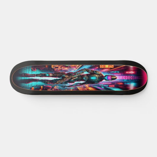 Skateboard Neon Bounty : Cyber Hunter (Horz)