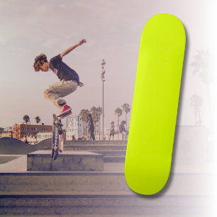 Skateboard Neon Chartreuse couleur solide Couleur tendance