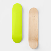 Skateboard Neon Chartreuse couleur solide | Couleur tendance (Recto)