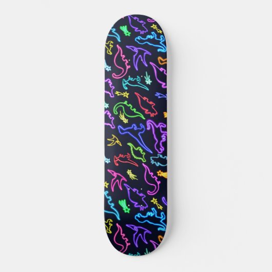 Skateboard Neon Dinosaurs (Recto)
