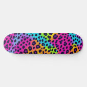 Skateboard Neon Empreinte de léopard (Horz)