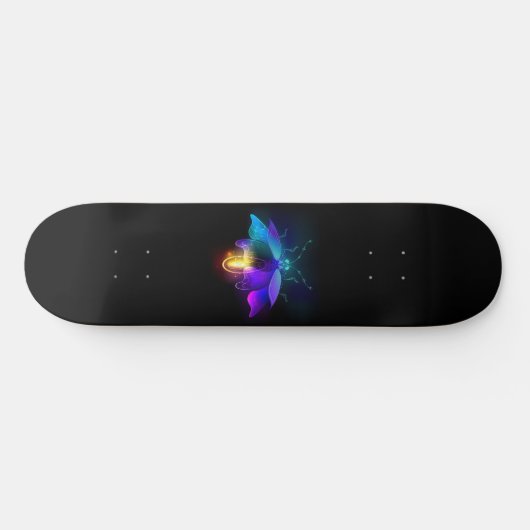 Skateboard Neon Firefly sur noir (Horz)