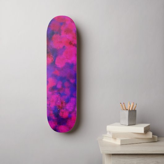 Skateboard Neon Fuzz Abstrait (Art mural)