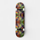 Skateboard Neon Lime Fire Skate (Recto)