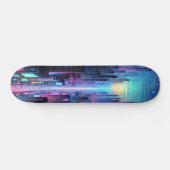 Skateboard "Neon Metropolis : Cyberpunk City (Horz)