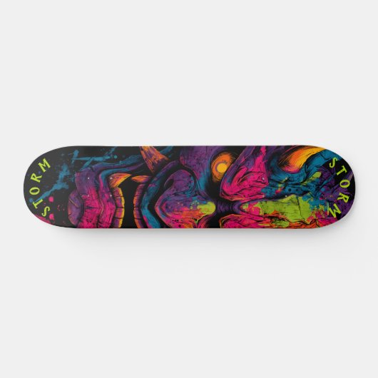 Skateboard Neon Oni Mask - Edition limitée Graffiti Street (Horz)
