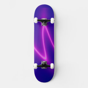 Skateboard Neon Pink Lightning