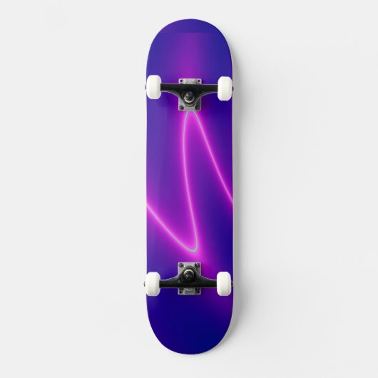Skateboard Neon Pink Lightning (Recto)