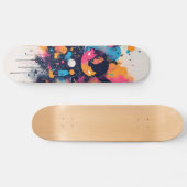 Skateboard Neon Pink Skateboard, Glow in the Dark Skateboard, (Horz)