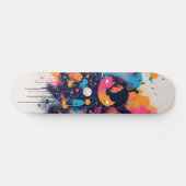 Skateboard Neon Pink Skateboard, Glow in the Dark Skateboard, (Horz)