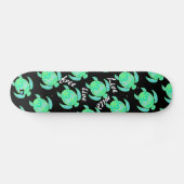 Skateboard Neon Sea Turtle Motif Dd Marque (Horz)
