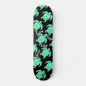 Skateboard Neon Sea Turtle Motif Dd Marque (Recto)