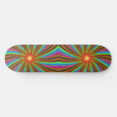 Skateboard Neon Spiral Vortex – Vibrant Fractal Motion Design (Horz)