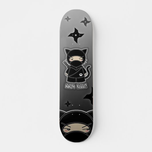 Skateboard Ninja Kitty ! Planche à roulettes (Devant)