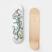 Skateboard No. chanceux 7 clair (Recto)