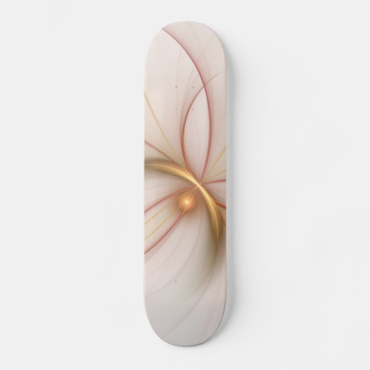 Skateboard Noble Cuivre Et Or Abstrait Art Fractal Moderne (Recto)