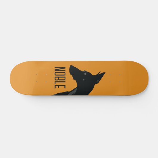 Skateboard Noble noir Doberman (Horz)