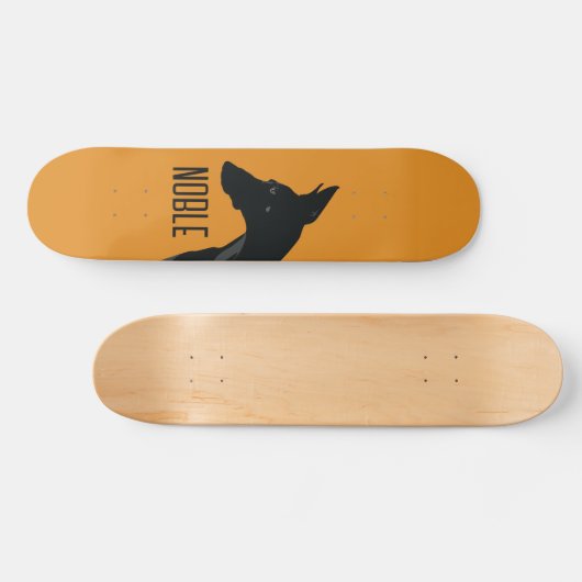 Skateboard Noble noir Doberman (Horz)