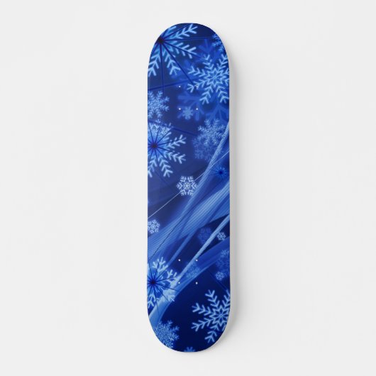 Skateboard Noël des Flèches de neige en hiver (Devant)