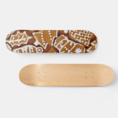 Skateboard Noël Gingerbread Cookies de vacances (Horz)