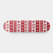 Skateboard Noël Vacances Nordic Motif Cosy (Horz)
