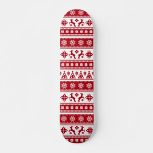 Skateboard Noël Vacances Nordic Motif Cosy