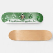 Skateboard Noël vert (Horz)