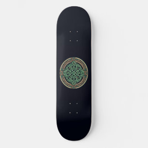 Skateboard Nœud celtique, emblème vert