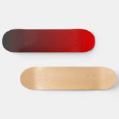 Skateboard Noir à la planche à roulettes rouge de gradient (Horz)