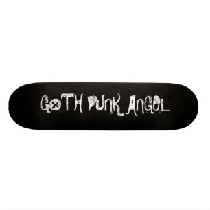 SKATEBOARD NOIR, ANGE DE PUNK DE GOTH