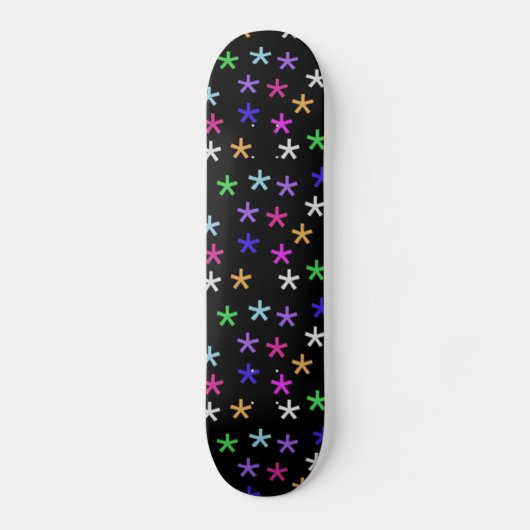 Skateboard noir coloré (Recto)