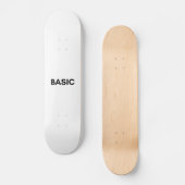 Skateboard noir de base (Recto)