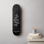 Skateboard Noir élégant Laissez le bon temps rouler Groomsman<br><div class="desc">Stylish Black White Retro Typographie Vintage Let the Good Times Roll Groomsmen - skateboard customisé avec le nom de choix pour un professionnel qui aime le skateboard.</div>