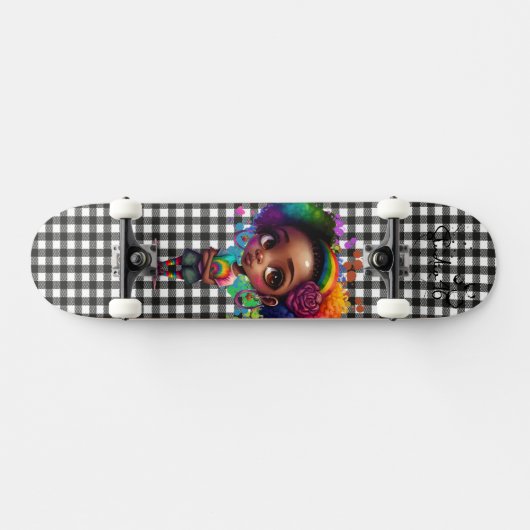 skateboard noir et blanc (Horz)