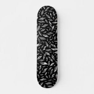 Skateboard Noir et blanc brisés