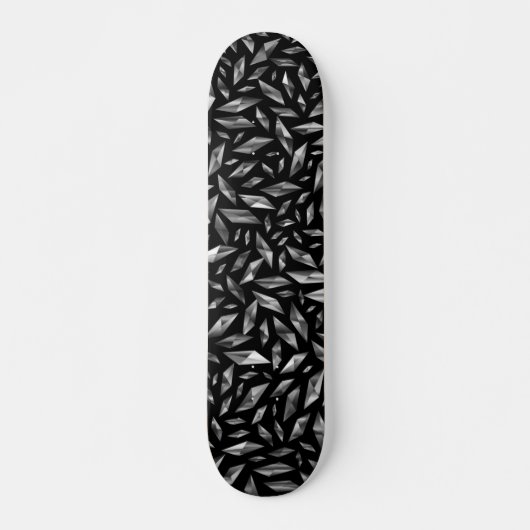 Skateboard Noir et blanc brisés (Devant)