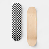 Skateboard Noir et blanc Checkered (Recto)