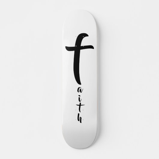 Skateboard Noir et blanc cool (Devant)