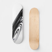 Skateboard Noir et blanc moderne (Recto)