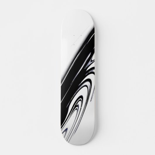 Skateboard Noir et blanc moderne (Devant)
