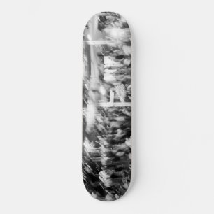Skateboard noir et blanc photo abstraite