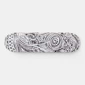 Skateboard Noir Et Blanc Scratch Et Dot Art (Horz)