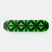 Skateboard Noir et Vert Moderne / Rétro Imprimer (Horz)