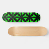Skateboard Noir et Vert Moderne / Rétro Imprimer (Horz)