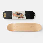 Skateboard noir japonais Samurai (Horz)