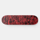 Skateboard Noir rouge Motif Abstrait (Horz)