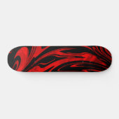 Skateboard Noir rouge vague Abstrait (Horz)