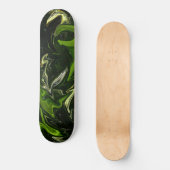 Skateboard noir vert (Recto)