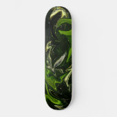 Skateboard noir vert (Recto)