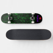 Skateboard Noir vert (Horz)